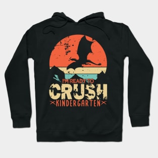 Back To School, I'm Ready To Crush Kindergarten Dragon Boys Hoodie